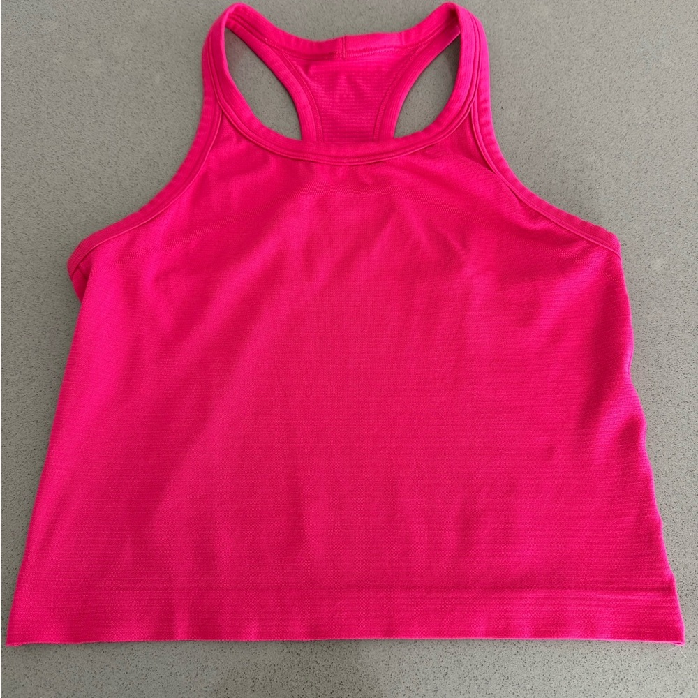 lululemon athletica Bright Pink Racerback Tank Top